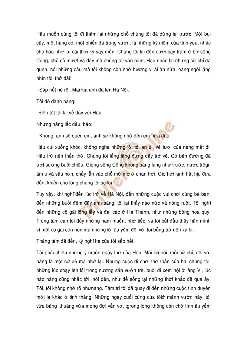 image for page Nắng trong vườn Thạch Lam