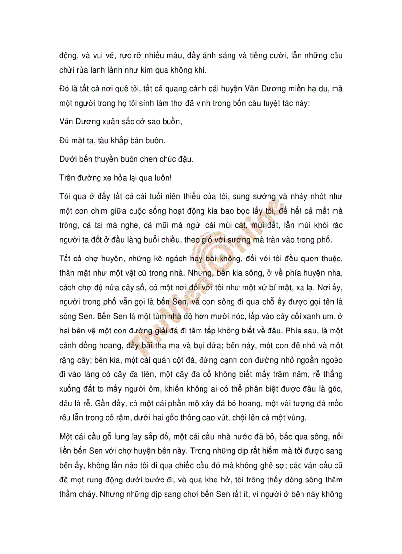 image for page Nắng trong vườn Thạch Lam