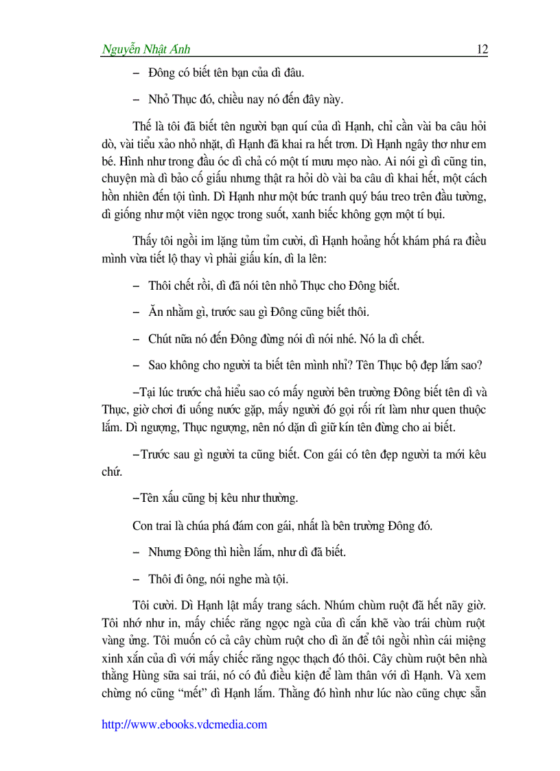 image for page Nguyễn Nhật Ánh Bờ vai nghiêng nắng