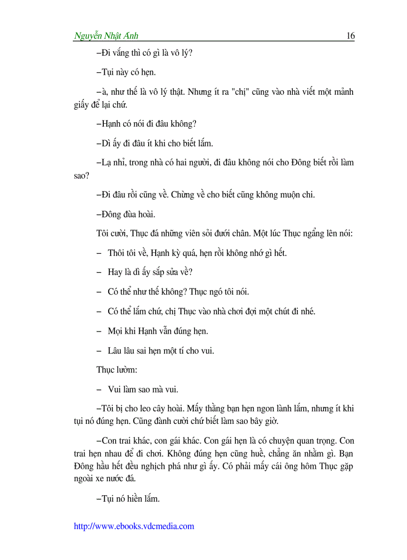 image for page Nguyễn Nhật Ánh Bờ vai nghiêng nắng