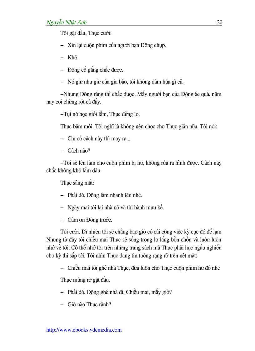 image for page Nguyễn Nhật Ánh Bờ vai nghiêng nắng