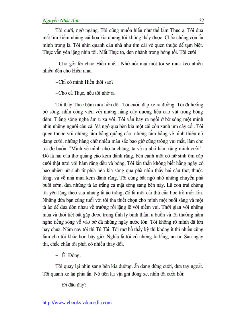 image for page Nguyễn Nhật Ánh Bờ vai nghiêng nắng