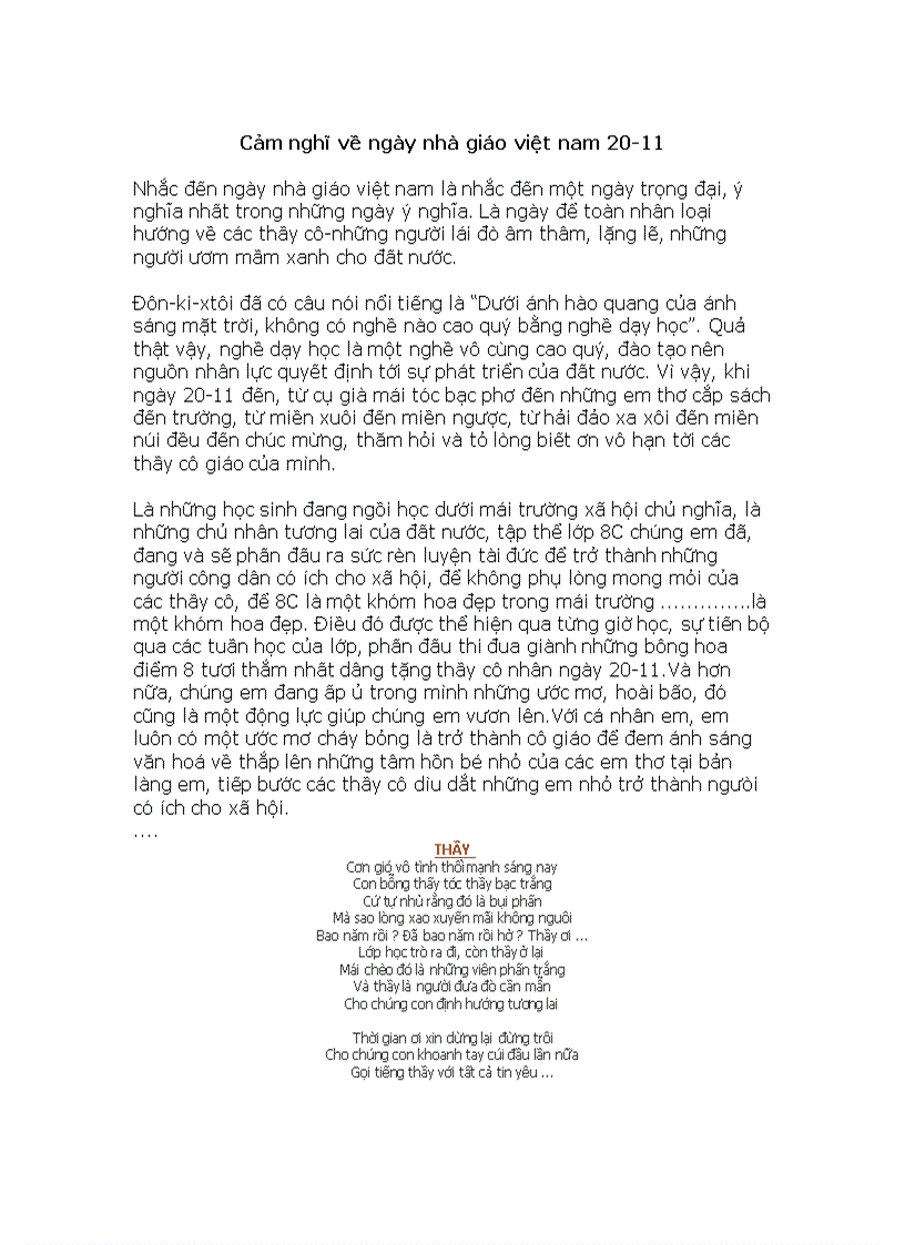 image for page Những bài thơ hay viết về Thầy cô