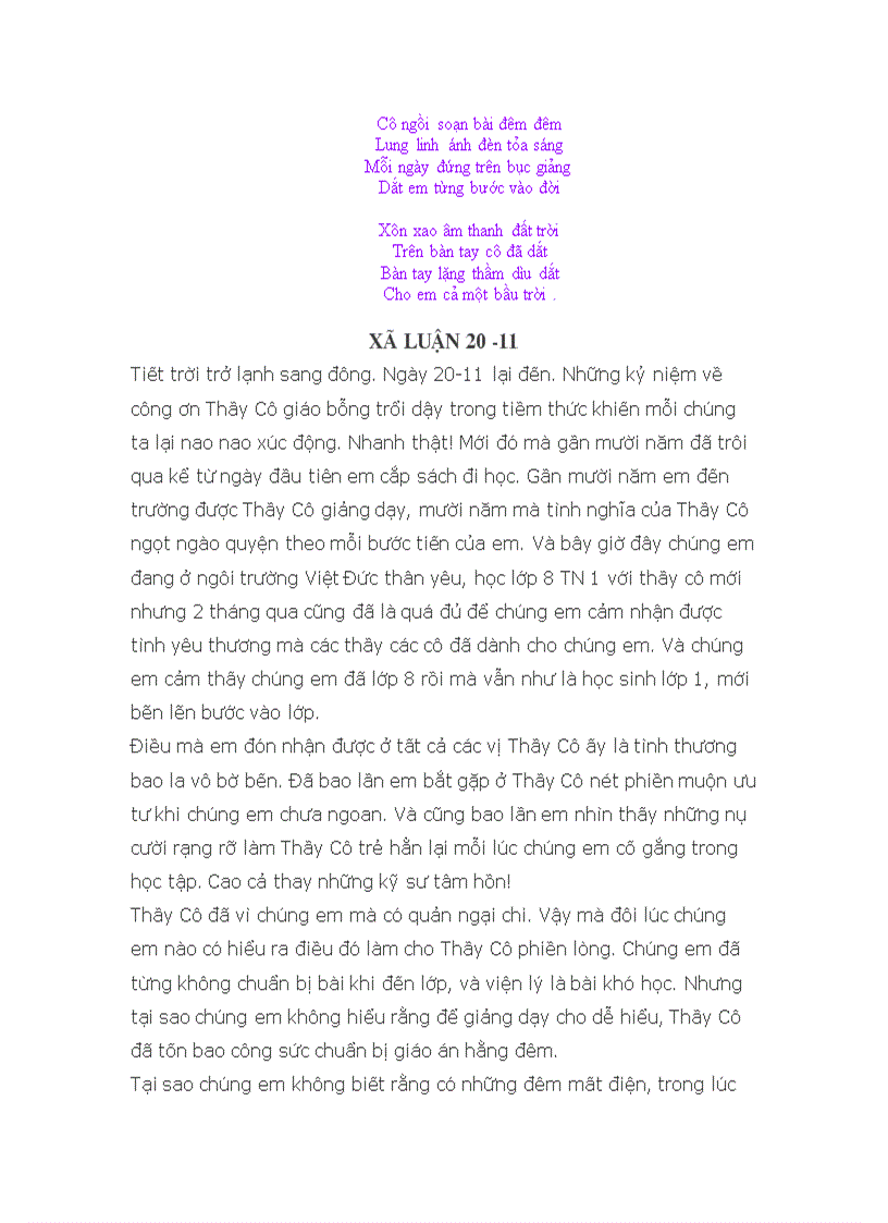 image for page Những bài thơ hay viết về Thầy cô