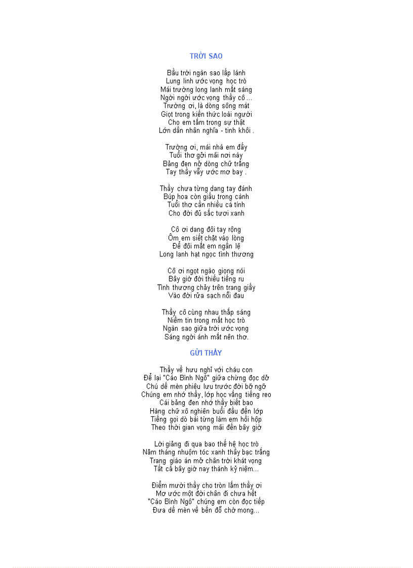 image for page Nhung bai viet hay ve thay co