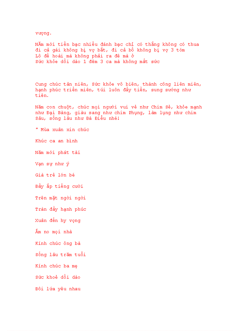 image for page Những câu chúc tết hay