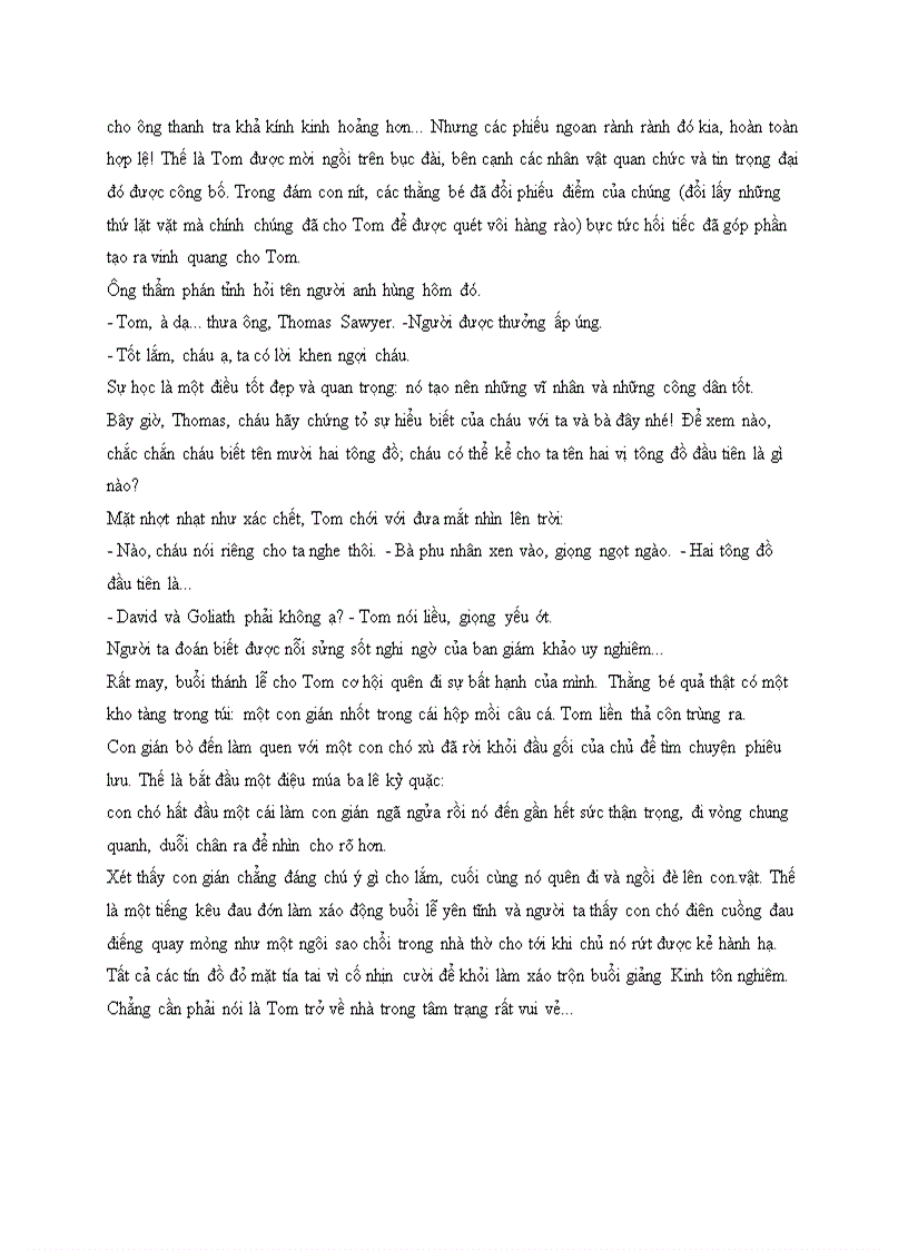 image for page Những cuộc phiêu lưu của Tom Saywer