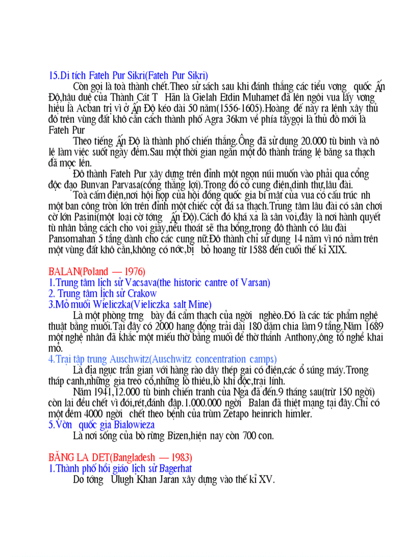 image for page Những di sản nổi tiếng thế giới