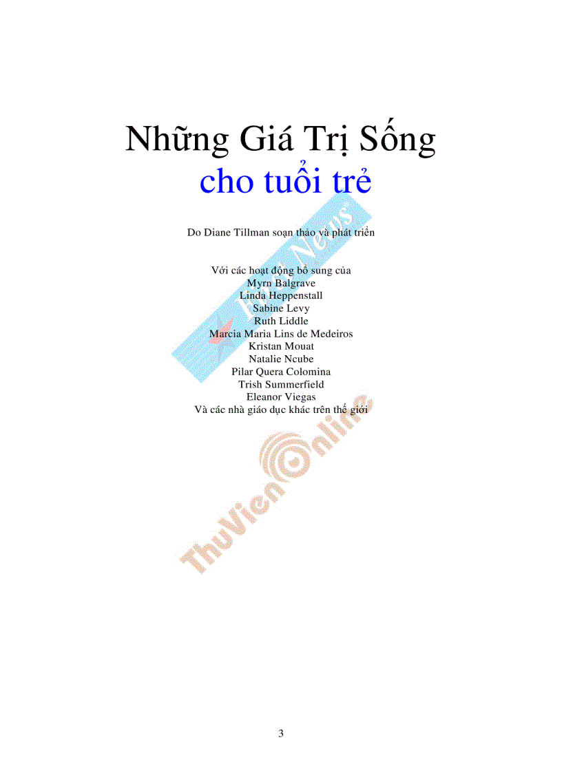 Những giá trị sống cho tuổi trẻ