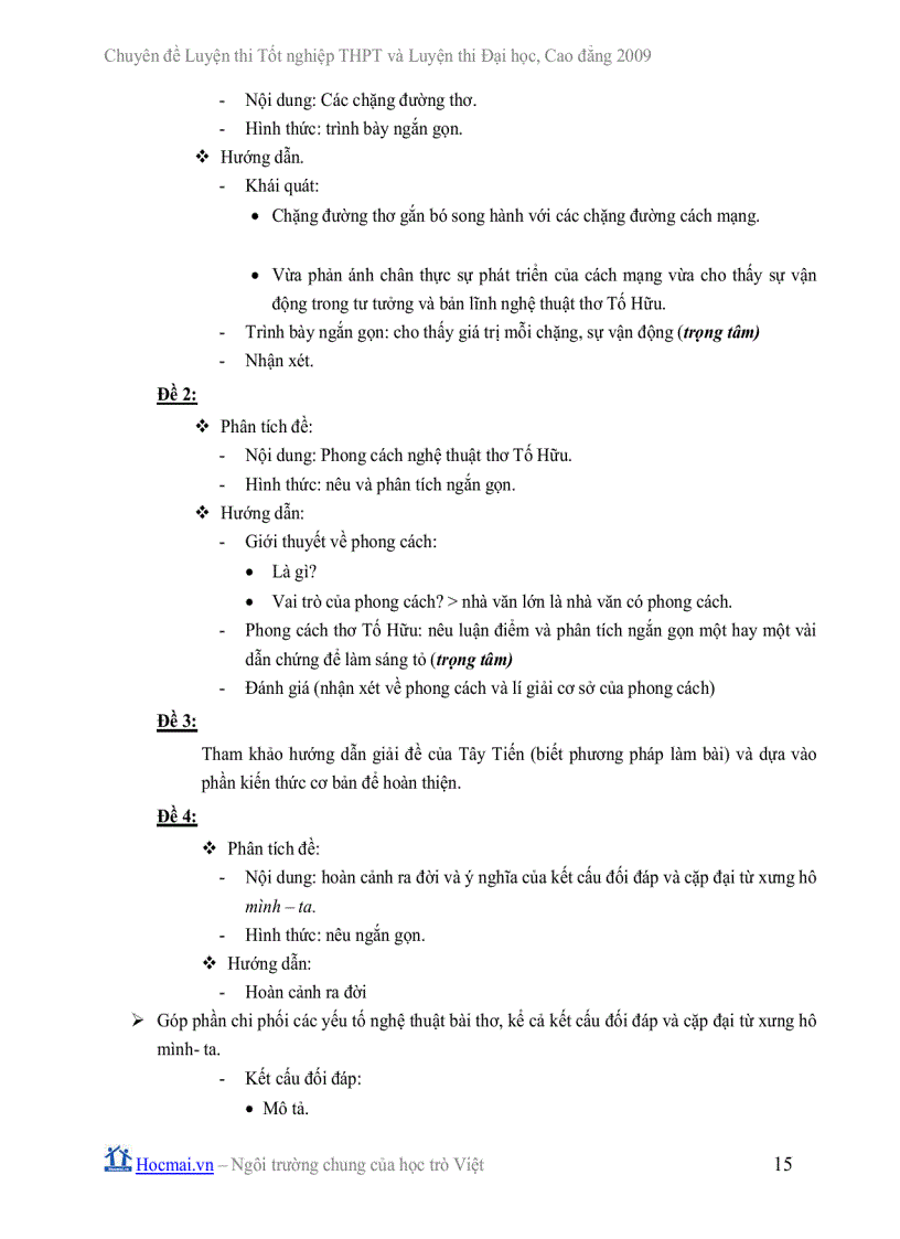 image for page Ôn thi TN Tố Hữu và Việt Bắc