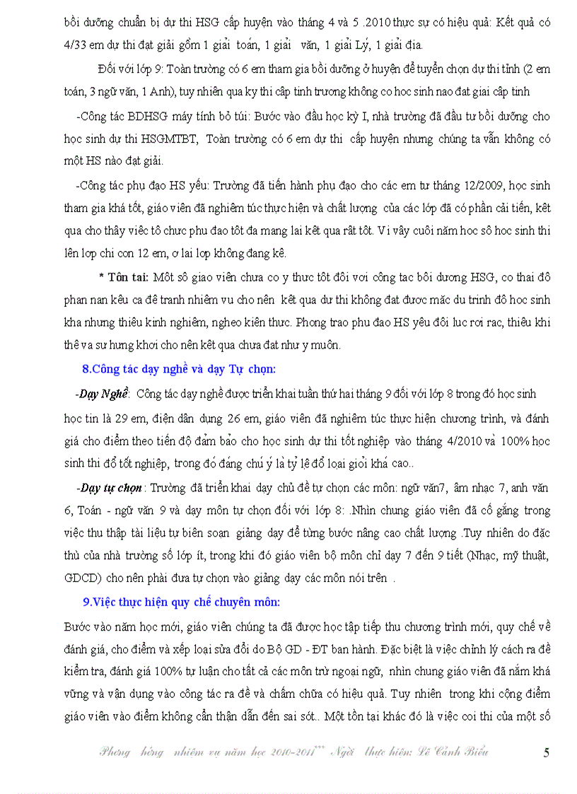 image for page Phương hướng nhiệm vụ CMTHCS 2010 2011