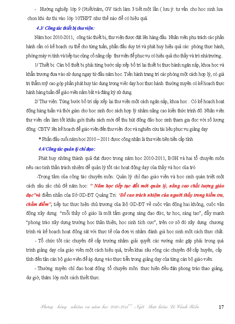 image for page Phương hướng nhiệm vụ CMTHCS 2010 2011