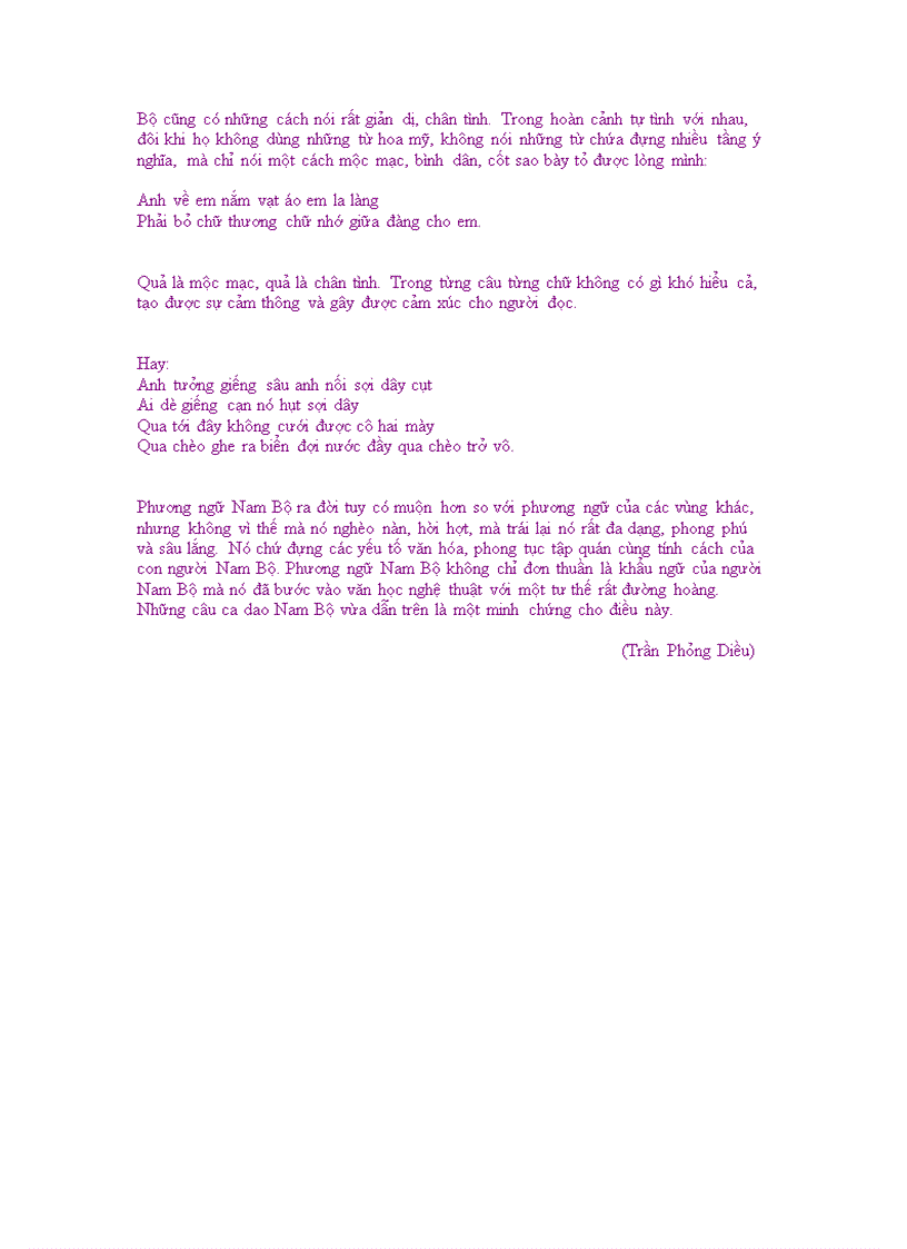image for page Phương ngữ Nam Bộ trong ca dao