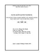 SKKN Ứng dụng CNTT trong day học Ngữ văn