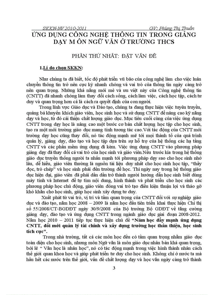 image for page SKKN Ứng dụng CNTT trong day học Ngữ văn