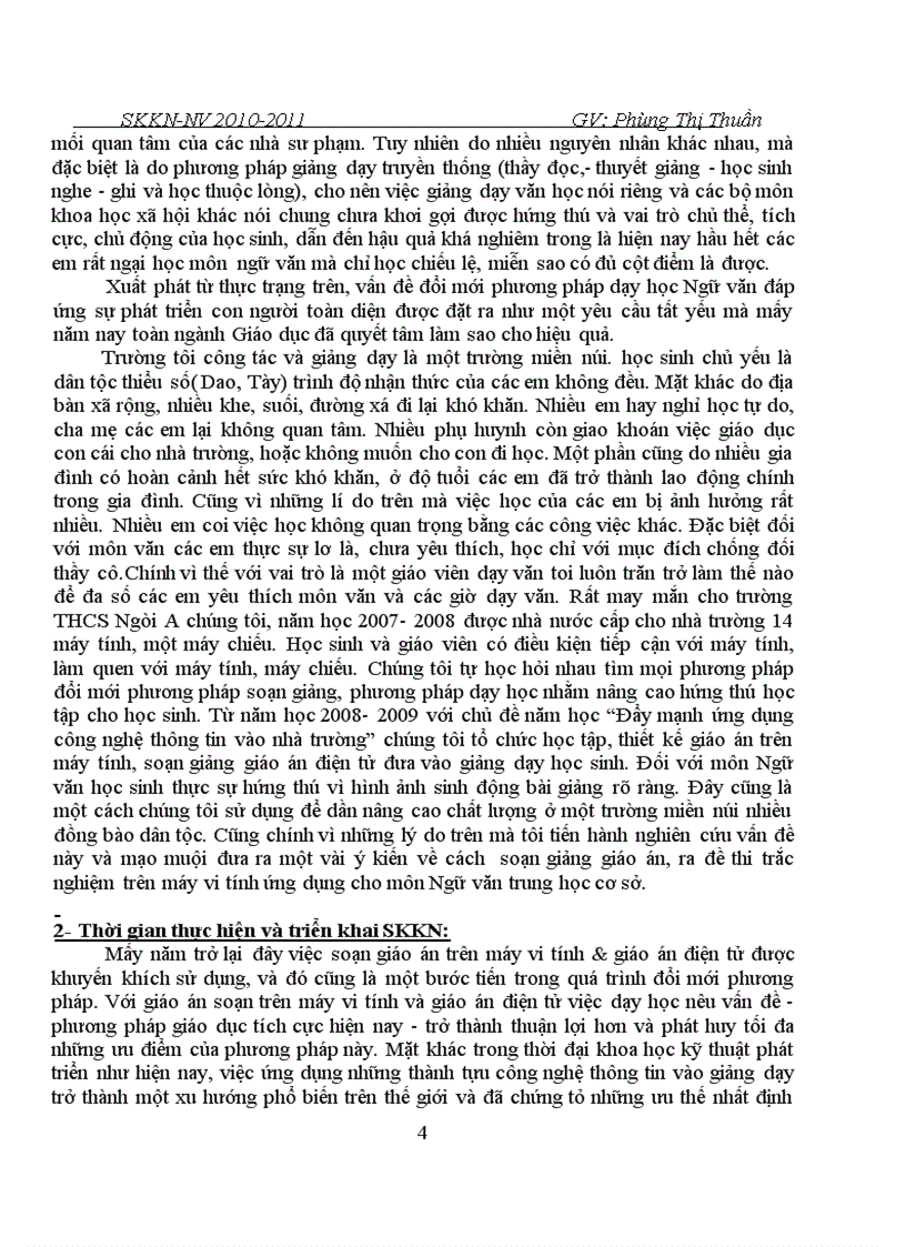 image for page SKKN Ứng dụng CNTT trong day học Ngữ văn