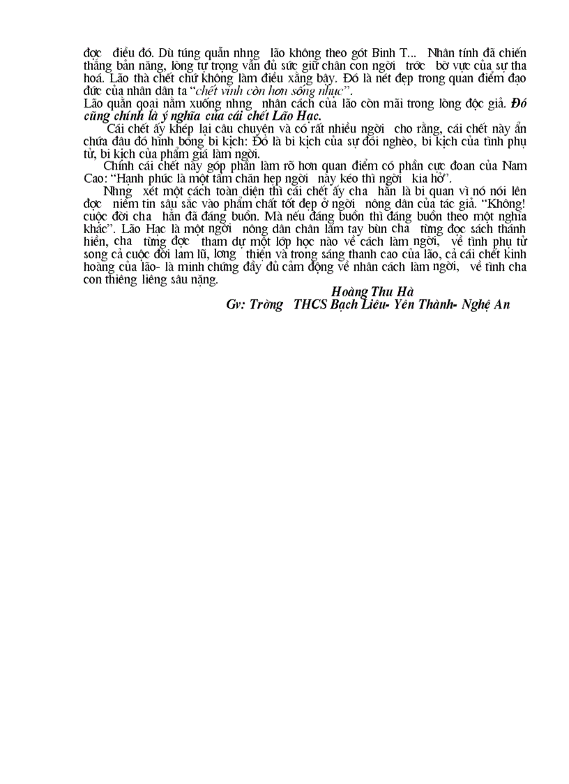 image for page Suy nghi ve cai chet cua lao Hac