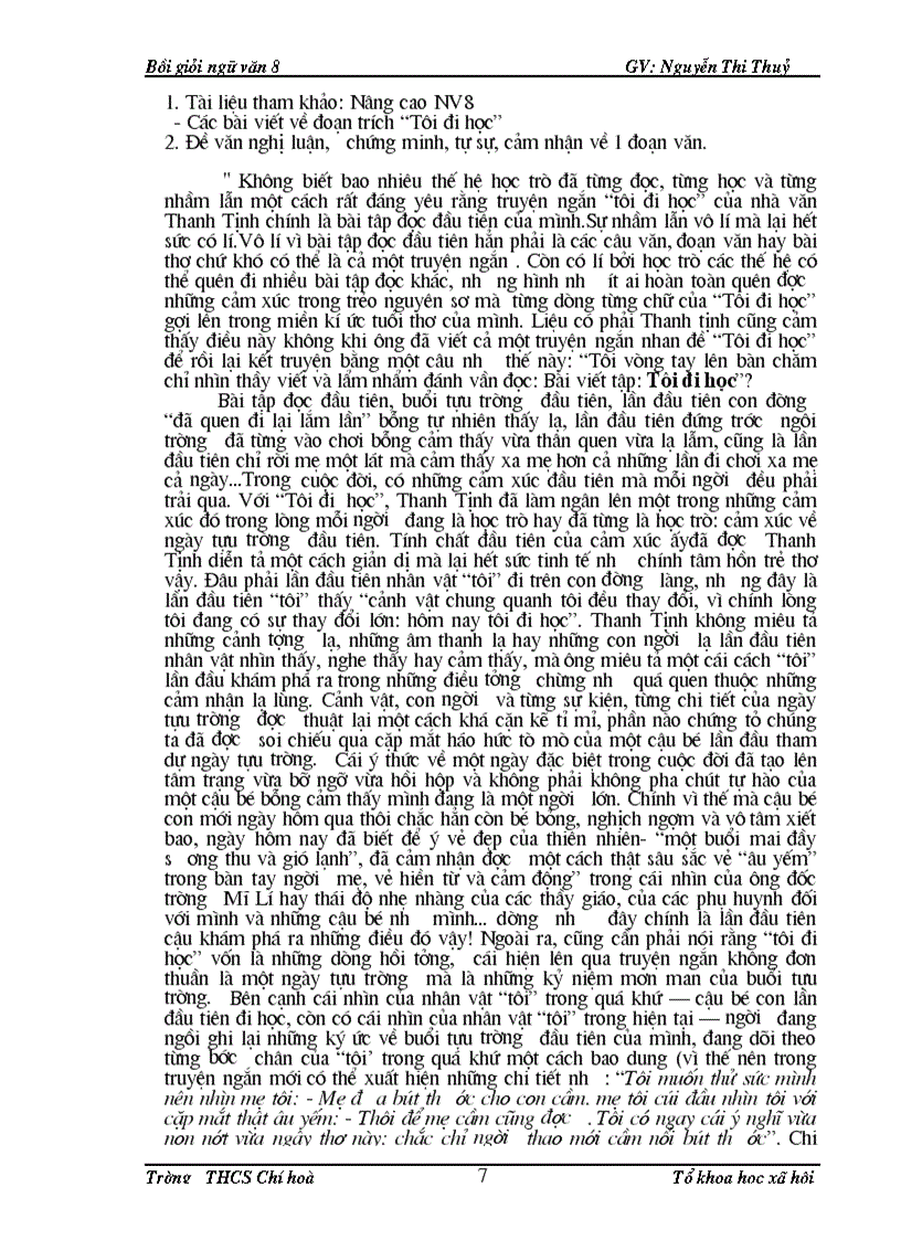 image for page Tài liệu ôn tập Ngữ văn 9 Ôn THPT HSG