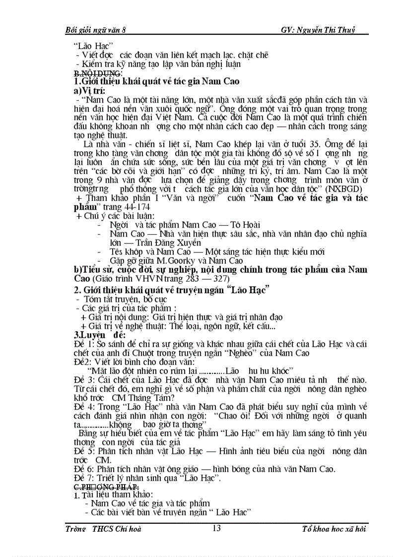 image for page Tài liệu ôn tập Ngữ văn 9 Ôn THPT HSG