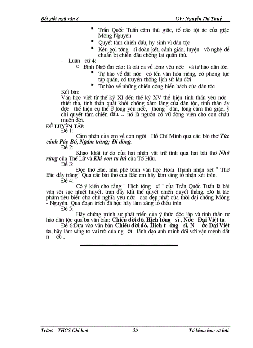 image for page Tài liệu ôn tập Ngữ văn 9 Ôn THPT HSG