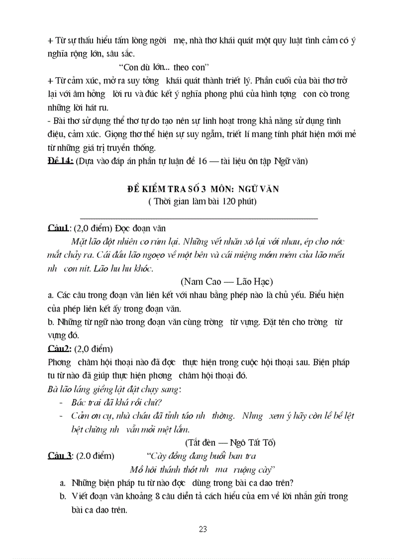 image for page Tài liệu ôn tập ngữ văn 9