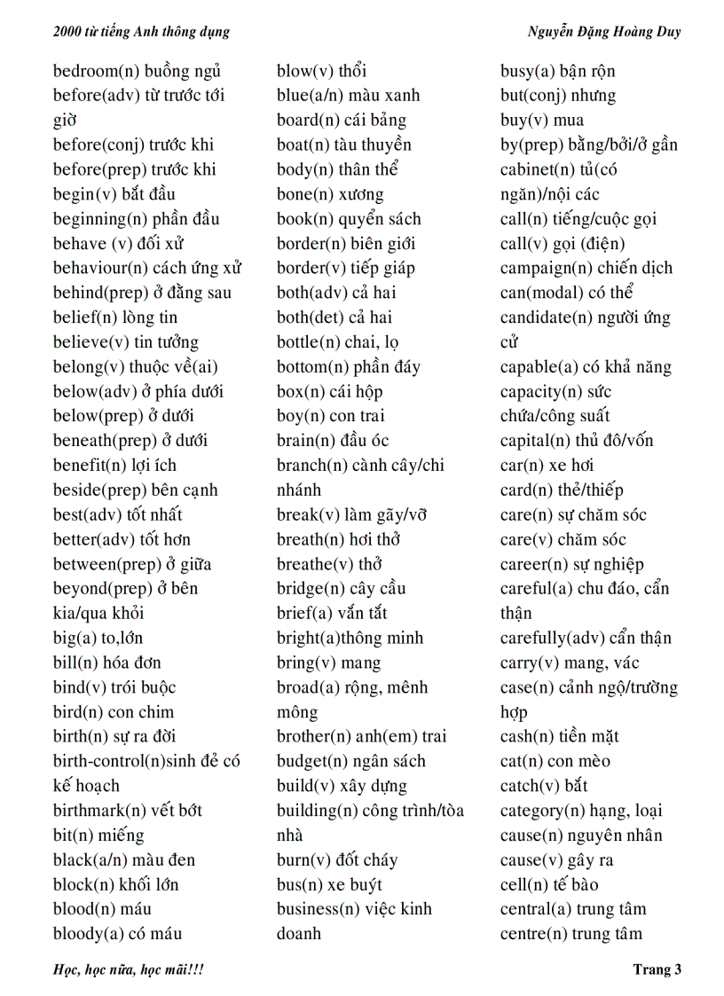 image for page Tài liệu tập hợp 2000 từ Tiếng Anh thông dụng