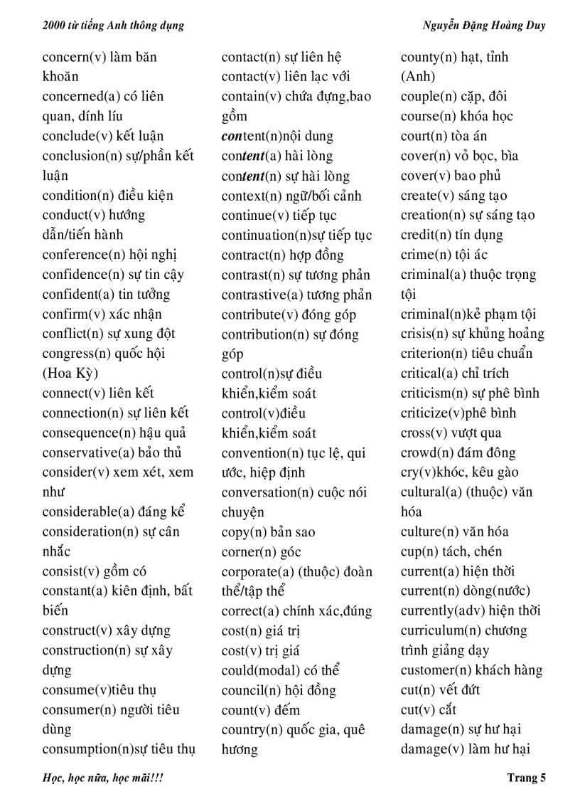 image for page Tài liệu tập hợp 2000 từ Tiếng Anh thông dụng