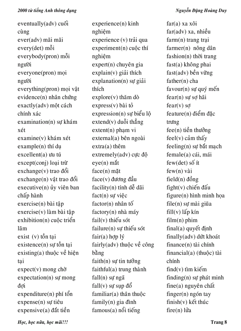 image for page Tài liệu tập hợp 2000 từ Tiếng Anh thông dụng