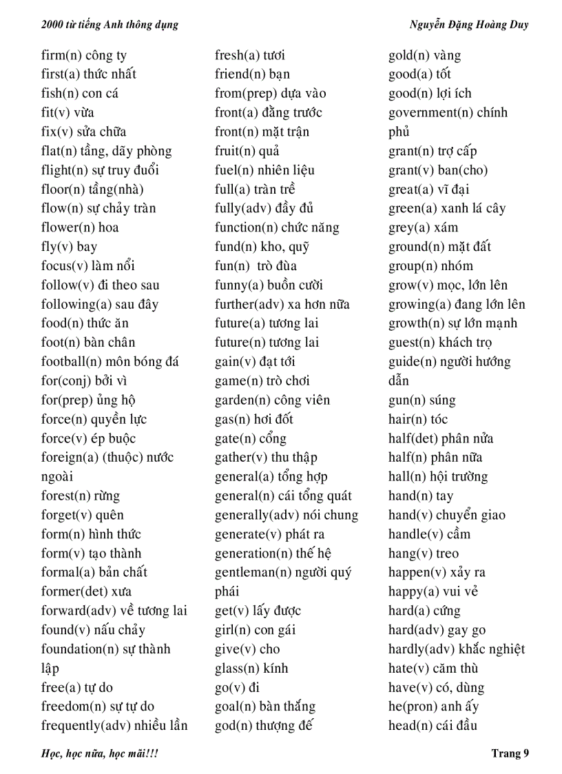 image for page Tài liệu tập hợp 2000 từ Tiếng Anh thông dụng