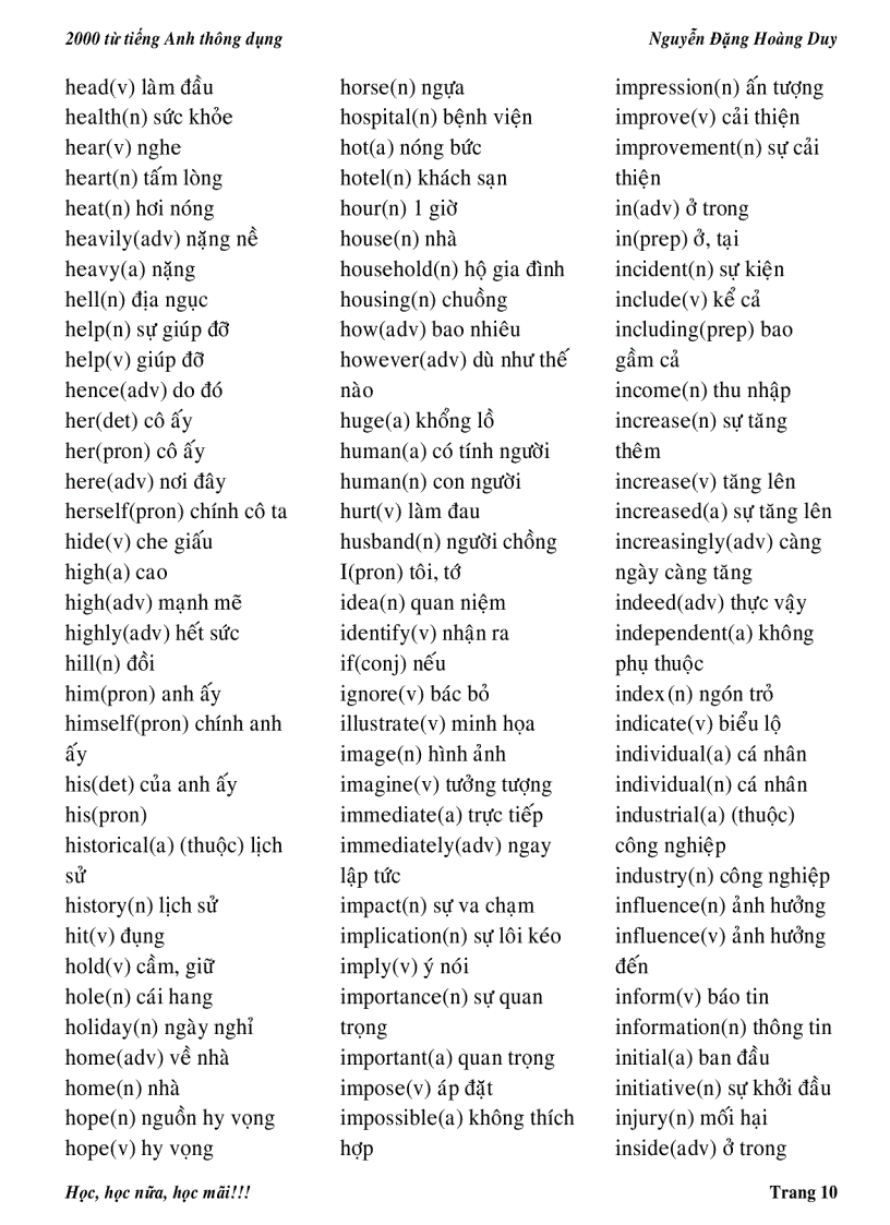 image for page Tài liệu tập hợp 2000 từ Tiếng Anh thông dụng