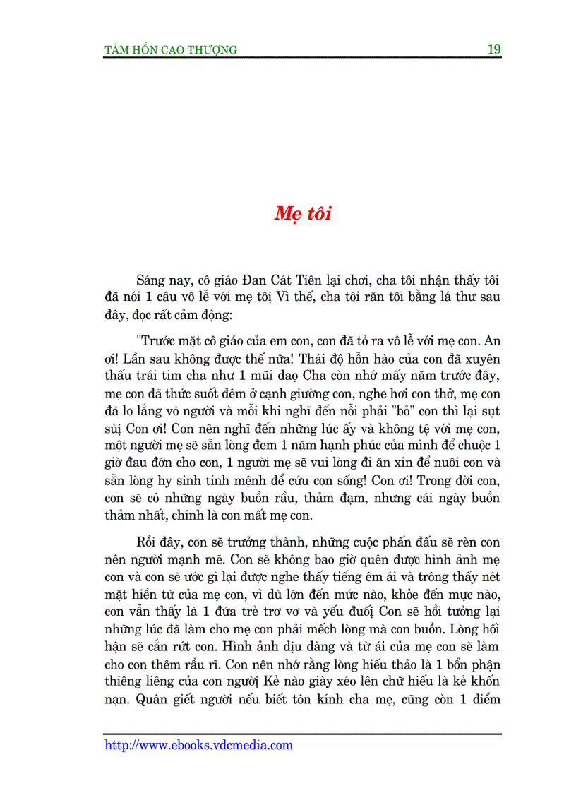 image for page TÂM HỒN CAO THƯỢNG Edmond De Amicis