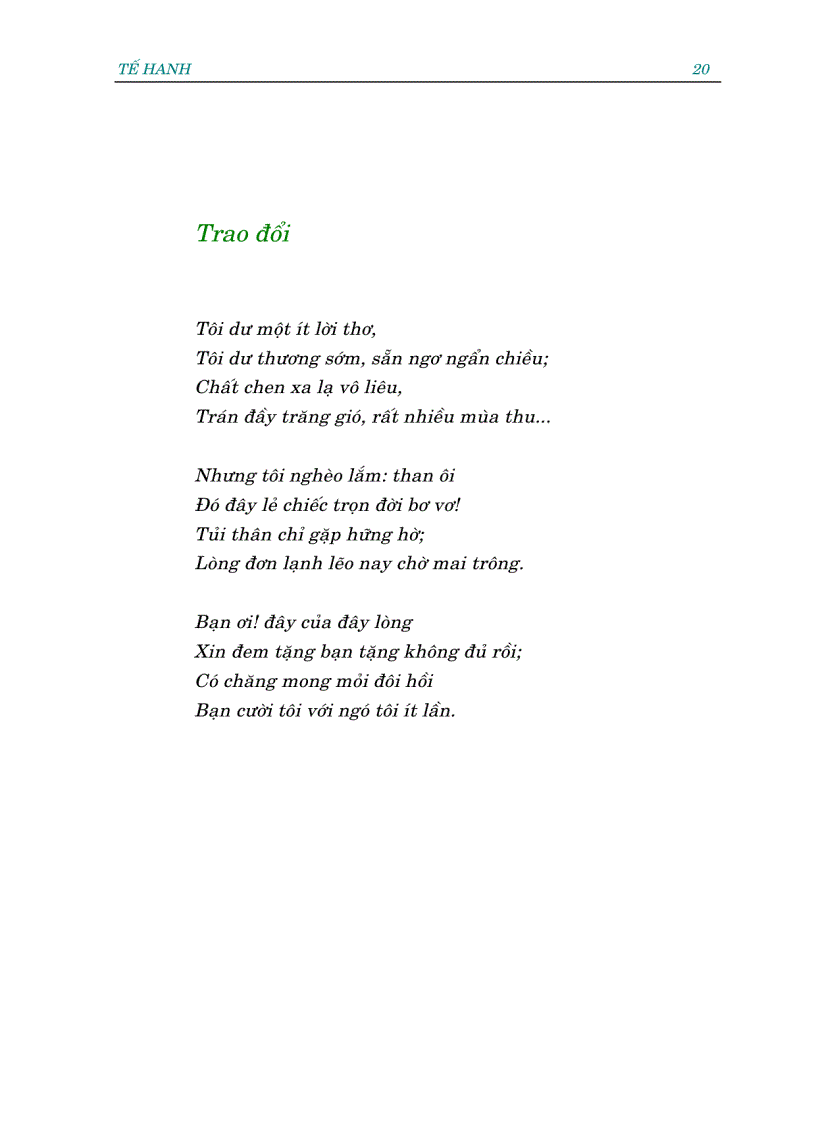 image for page Tập thơ Nghẹn ngào Tế Hanh