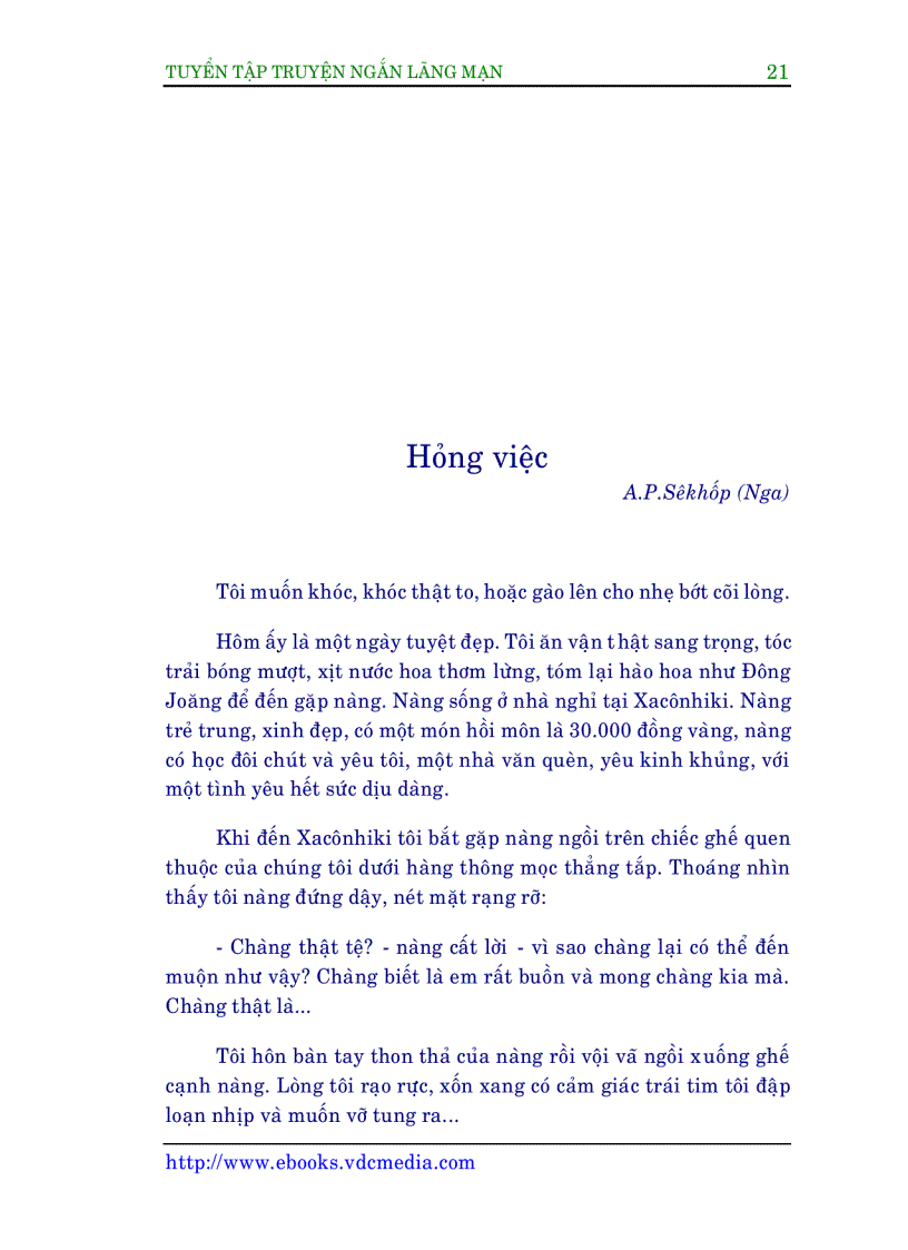 image for page Tập truyện ngắn lãng mạn Tập 2