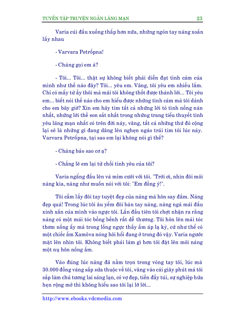 image for page Tập truyện ngắn lãng mạn Tập 2