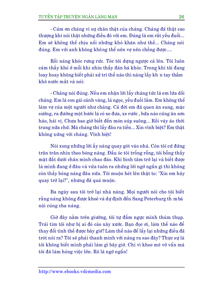 image for page Tập truyện ngắn lãng mạn Tập 2