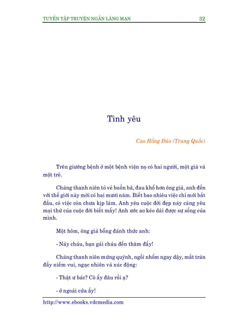 image for page Tập truyện ngắn lãng mạn Tập 2