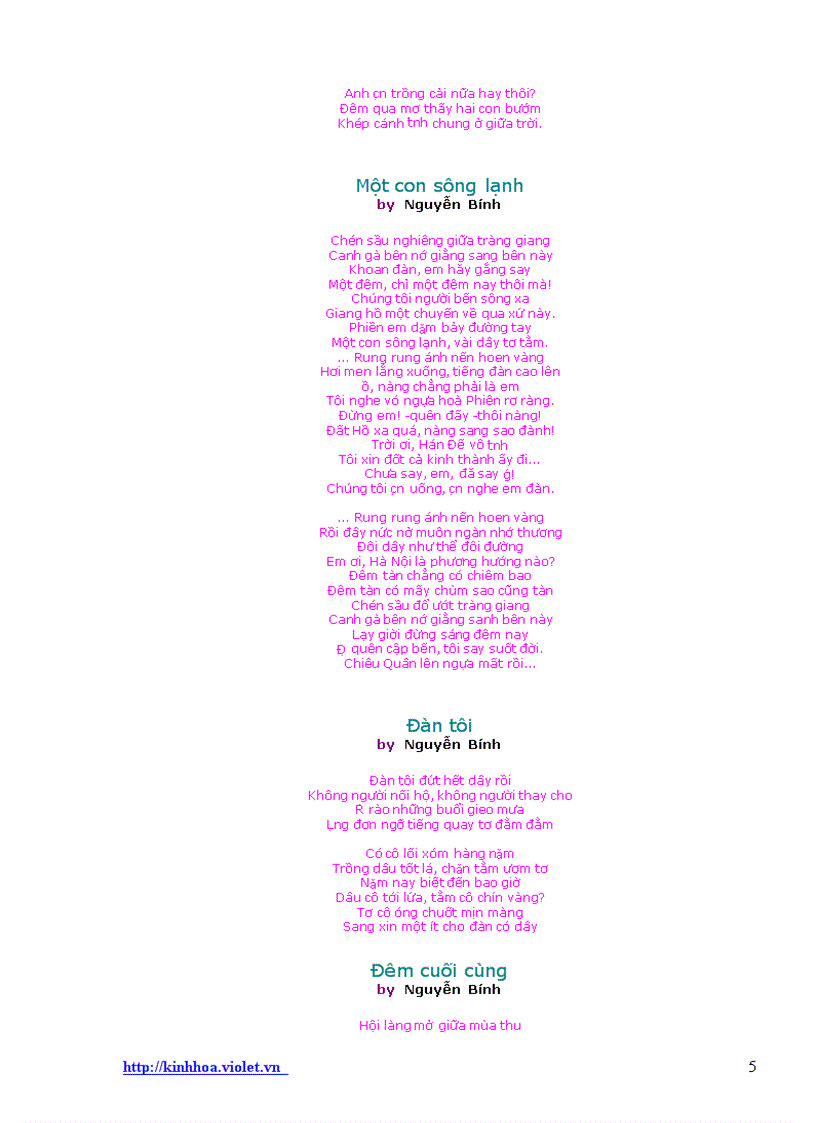 image for page Thơ tình Nguyễn Bính