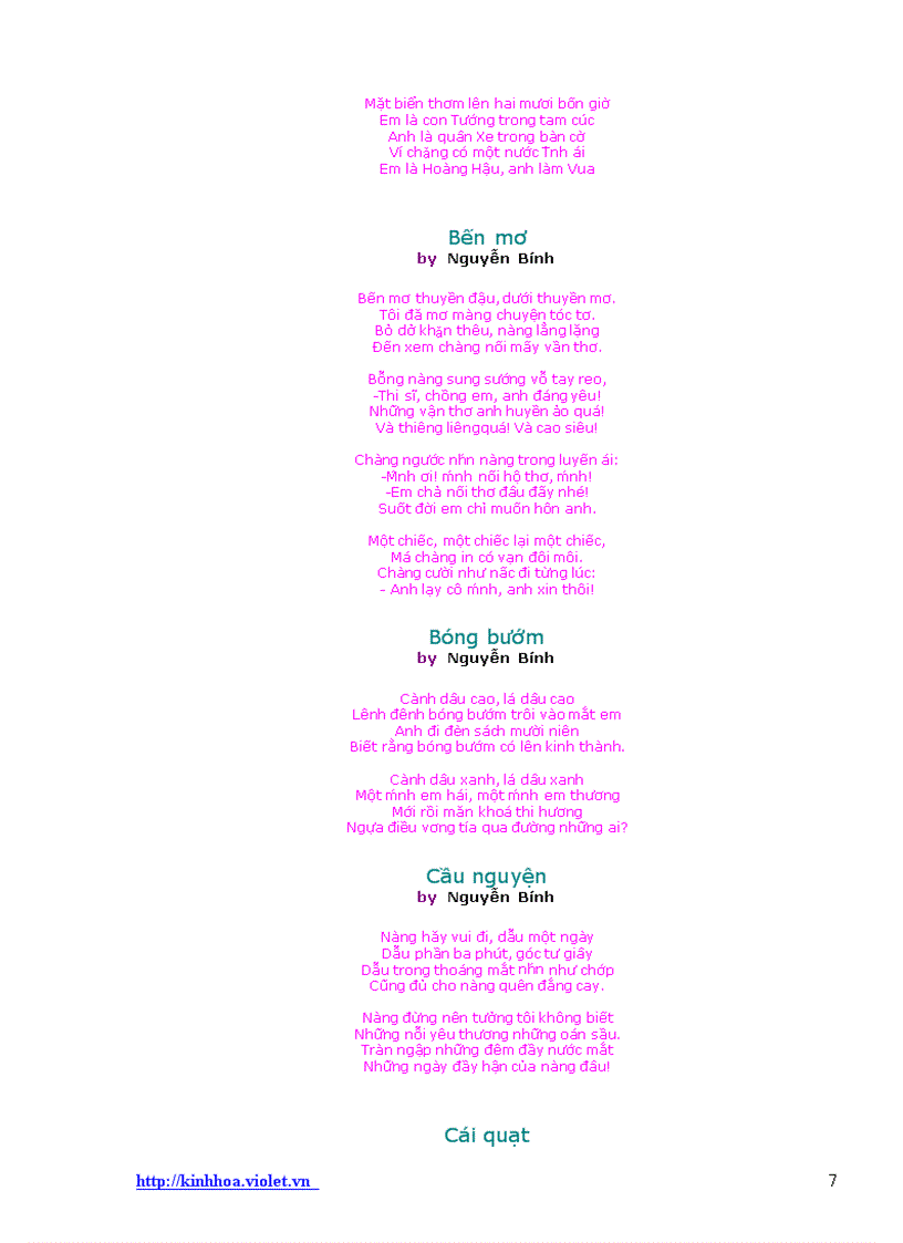 image for page Thơ tình Nguyễn Bính