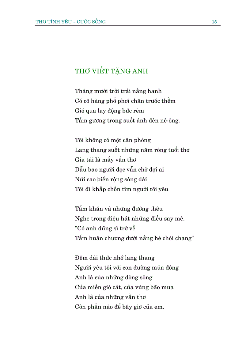 image for page Thơ tình yêu và cuộc sống