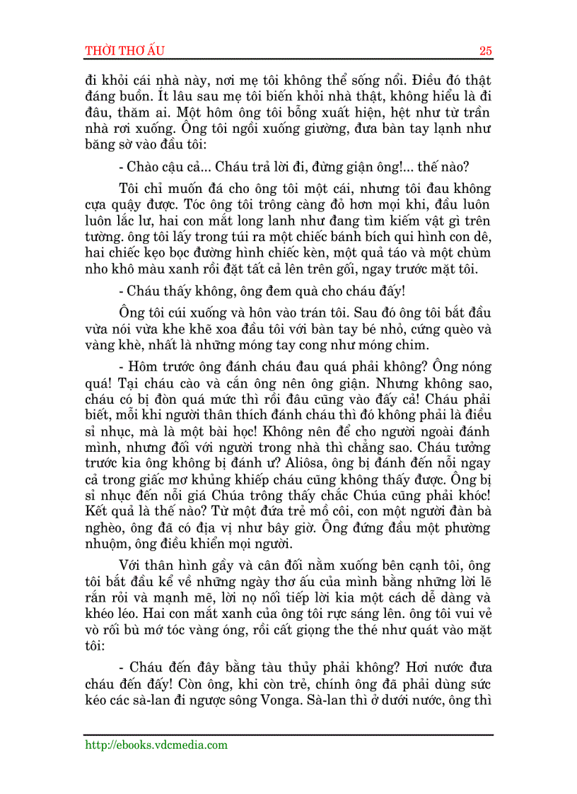 image for page Thời thơ ấu Macxim Gorki