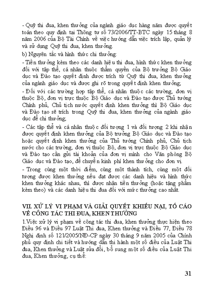 image for page Thông tư hướng dẫn công tác thi đua khen thương