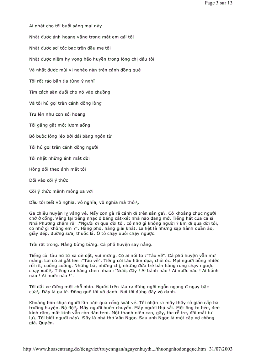 image for page Thương nhớ đồng quê Nguyễn Huy Thiệp