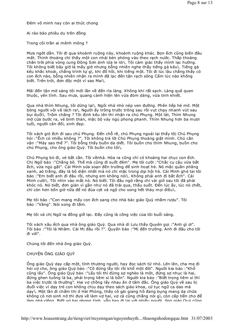 image for page Thương nhớ đồng quê Nguyễn Huy Thiệp