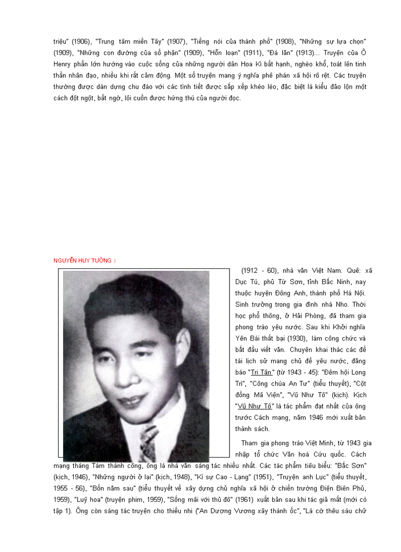 image for page Tieu su hinh anh cac nha van