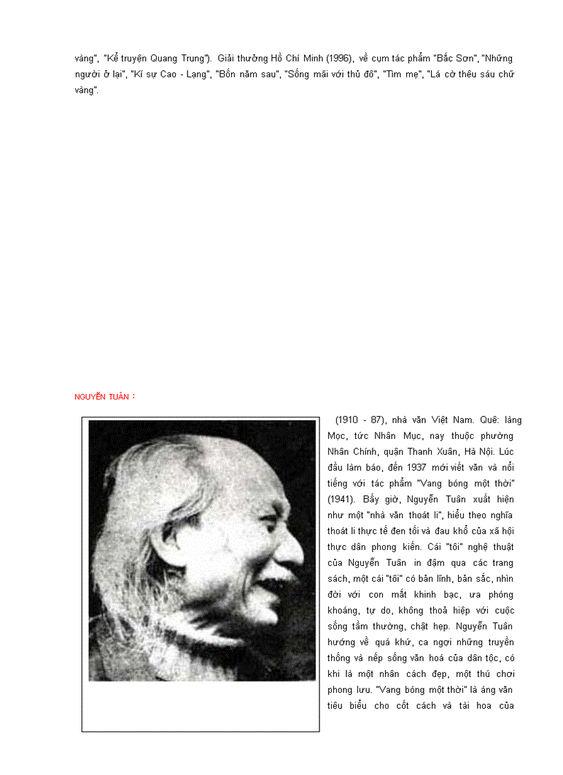 image for page Tieu su hinh anh cac nha van