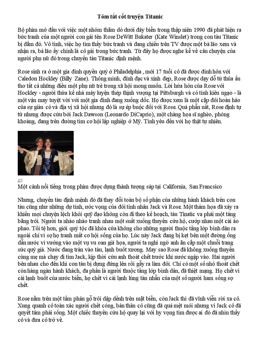 image for page Tom tat phim Titanic