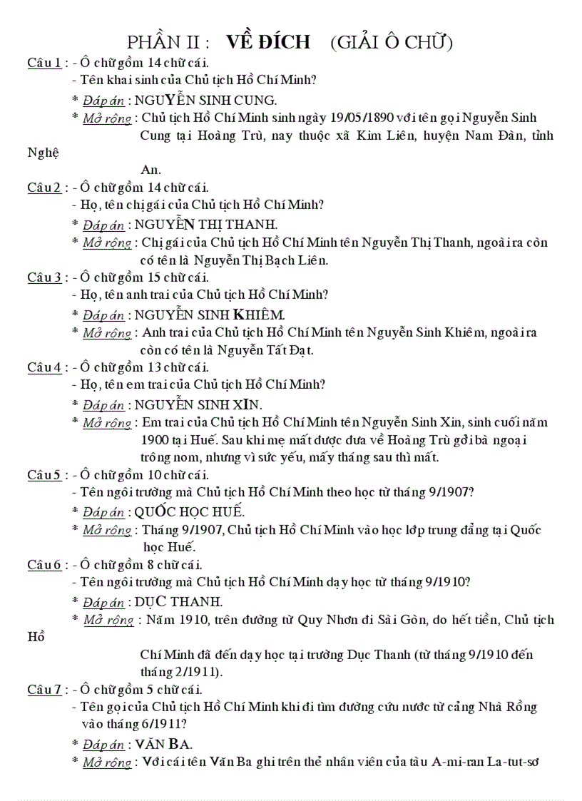 image for page Trò chơi giải ô chữ