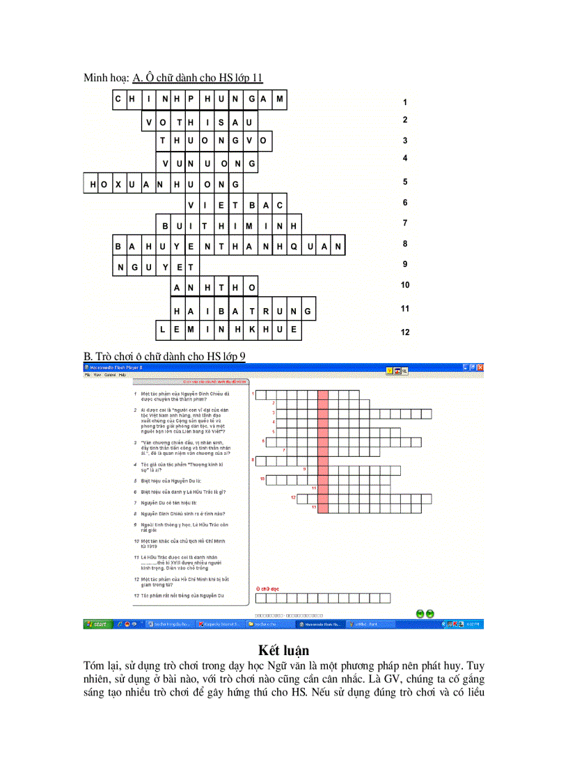 image for page Trò chơi trong dạy học Ngữ văn
