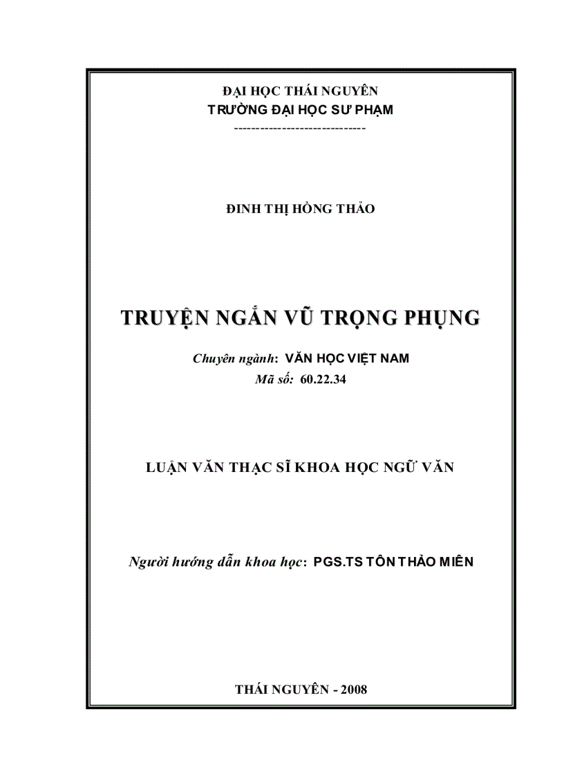 Truyện ngắn Vũ Trọng Phụng