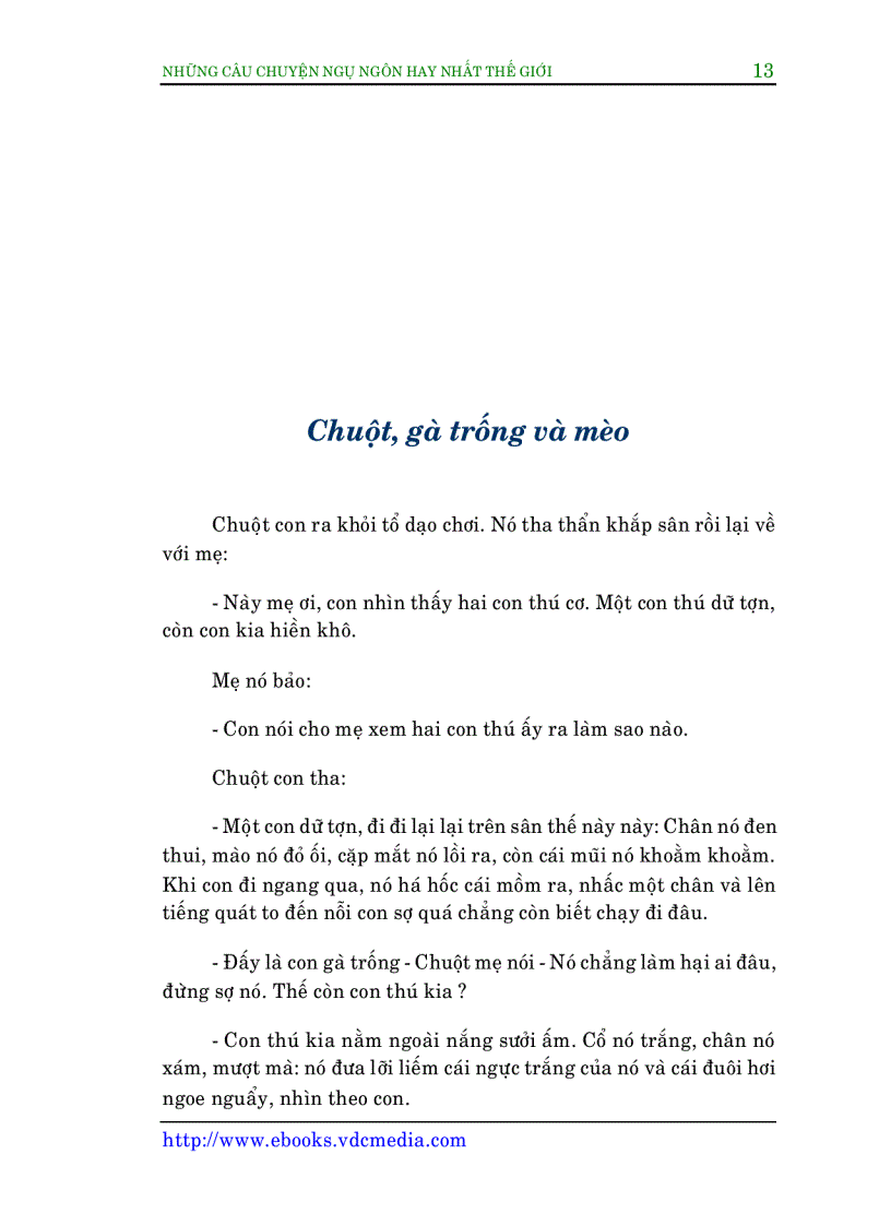 image for page Truyện ngụ ngôn tg tuyển chọn